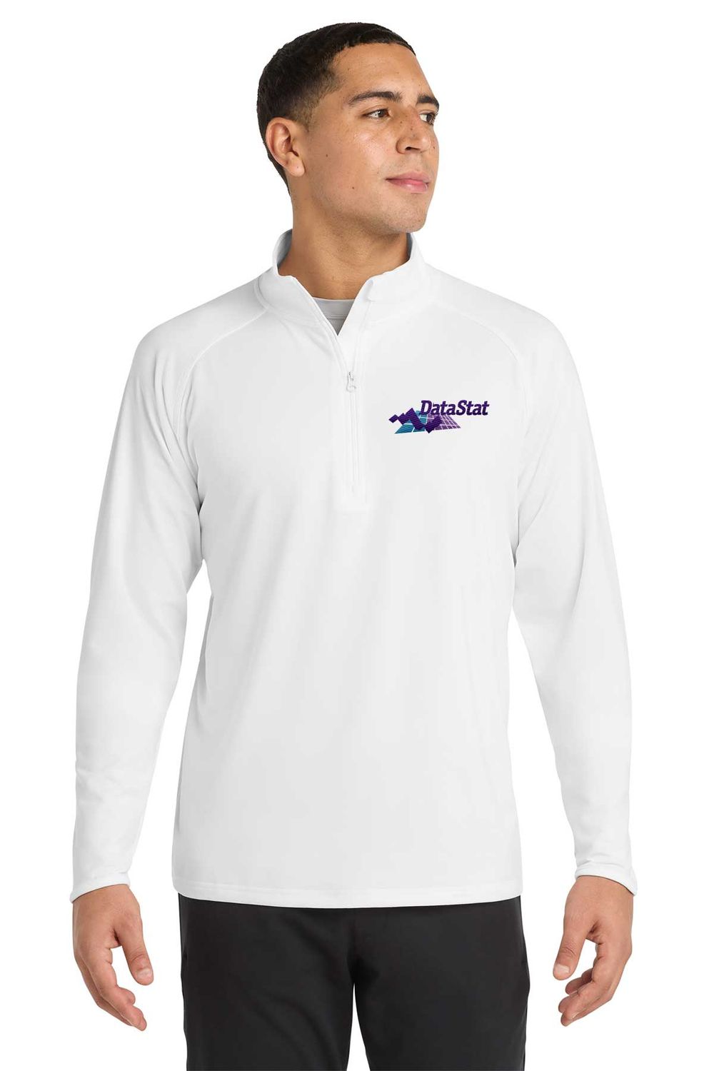 Adult Men's Performance Stretch 1/4 Zip- Black, Grey, White