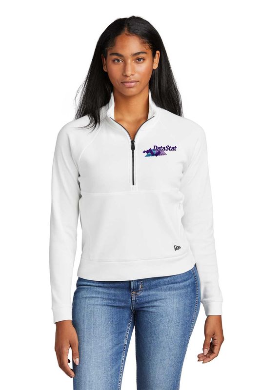 New Era Ladies 1/2-Zip (With Pocket)- Black, White, Graphite