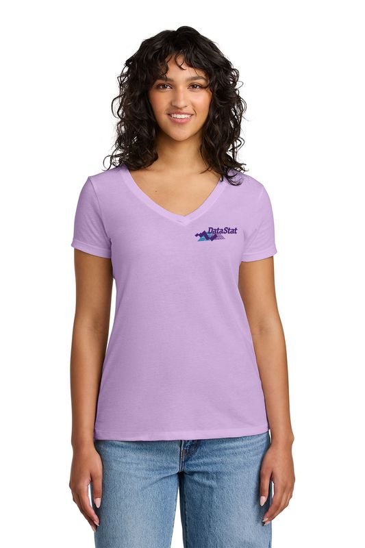 Next Level Women’s Ideal V-Neck Tee- White, Black, Heather Grey, Lilac, Tahiti Blue, Raspberry