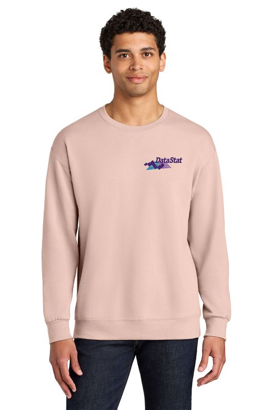 Jerzees Ultimate Unisex CVC Ring Spun Crewneck Sweatshirt- Black, Athletic Heather, White, Blush pink, Putty