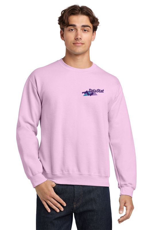 Adult HeavyBlend Crewneck Sweatshirt- Back,  Sport Grey, White, Light Blue, Light Pink, Sand