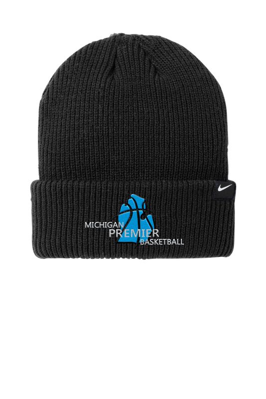 Nike Knit Beanie (OSFA) - Black, White, Gym Blue
