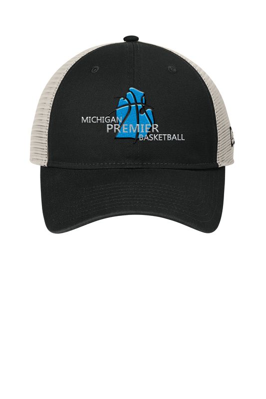 New Era 9TWENTY Unstructured Mesh Snapback Cap- Black/Stone, Graphite/Stone