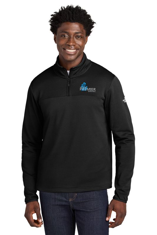 The North Face Aim 1/4-Zip Fleece- Black, Smoked Pearl Grey, Shady Blue