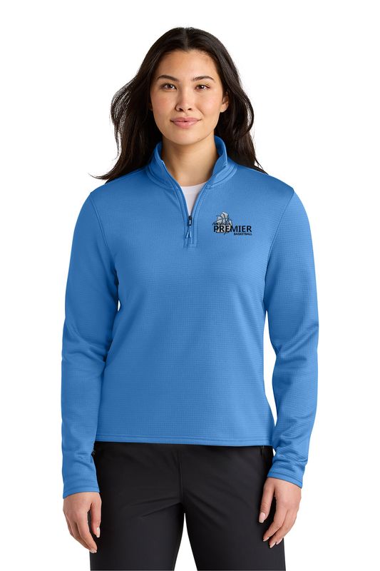 The North Face Women’s Aim 1/4-Zip Fleece- Marina Blue, Pearl Grey, Black, White