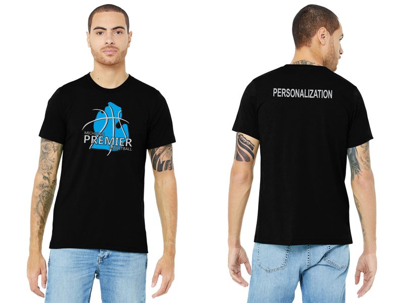 Adult Triblend Soft Short Sleeve Tee Shirt- Solid Black, Athletic Grey, Blue Triblend, Solid White, Berry Triblend