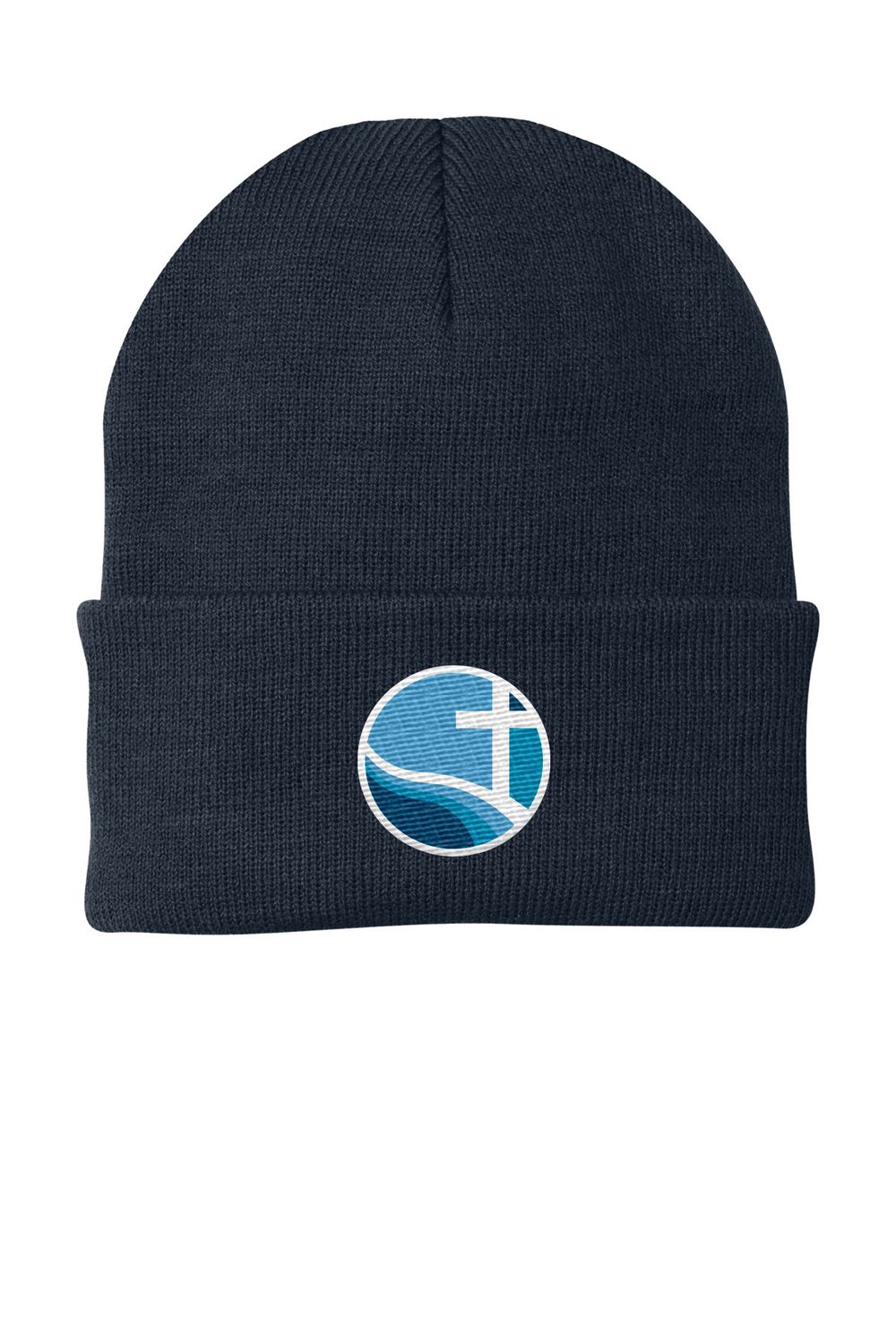 Knit Cap-- Navy, Grey