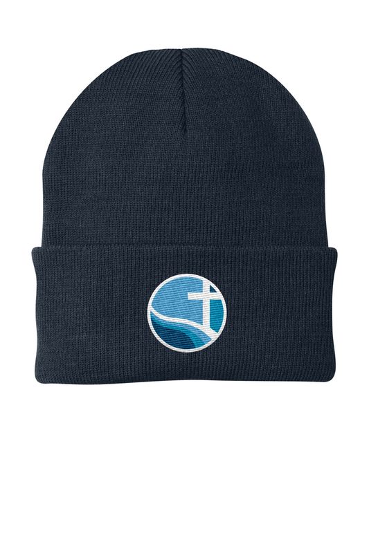 Knit Cap-- Navy, Grey