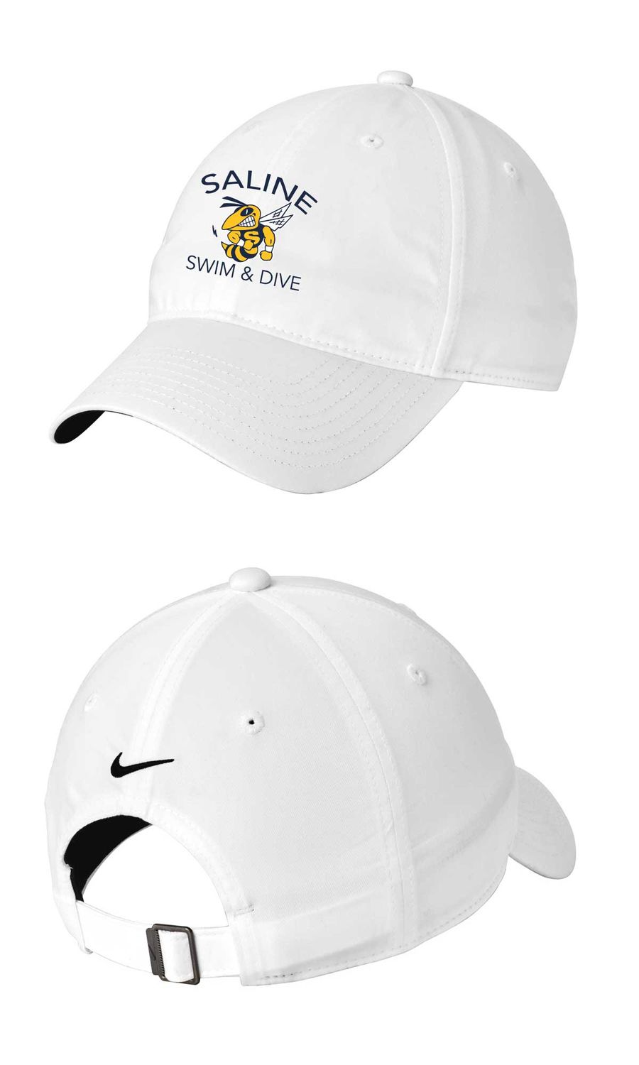 Nike Unstructured Twill Cap-White-(Embroidered)- ARCHED LOGO Nike Unstructured Twill Cap-White-(Embroidered)- ARCHED LOGO