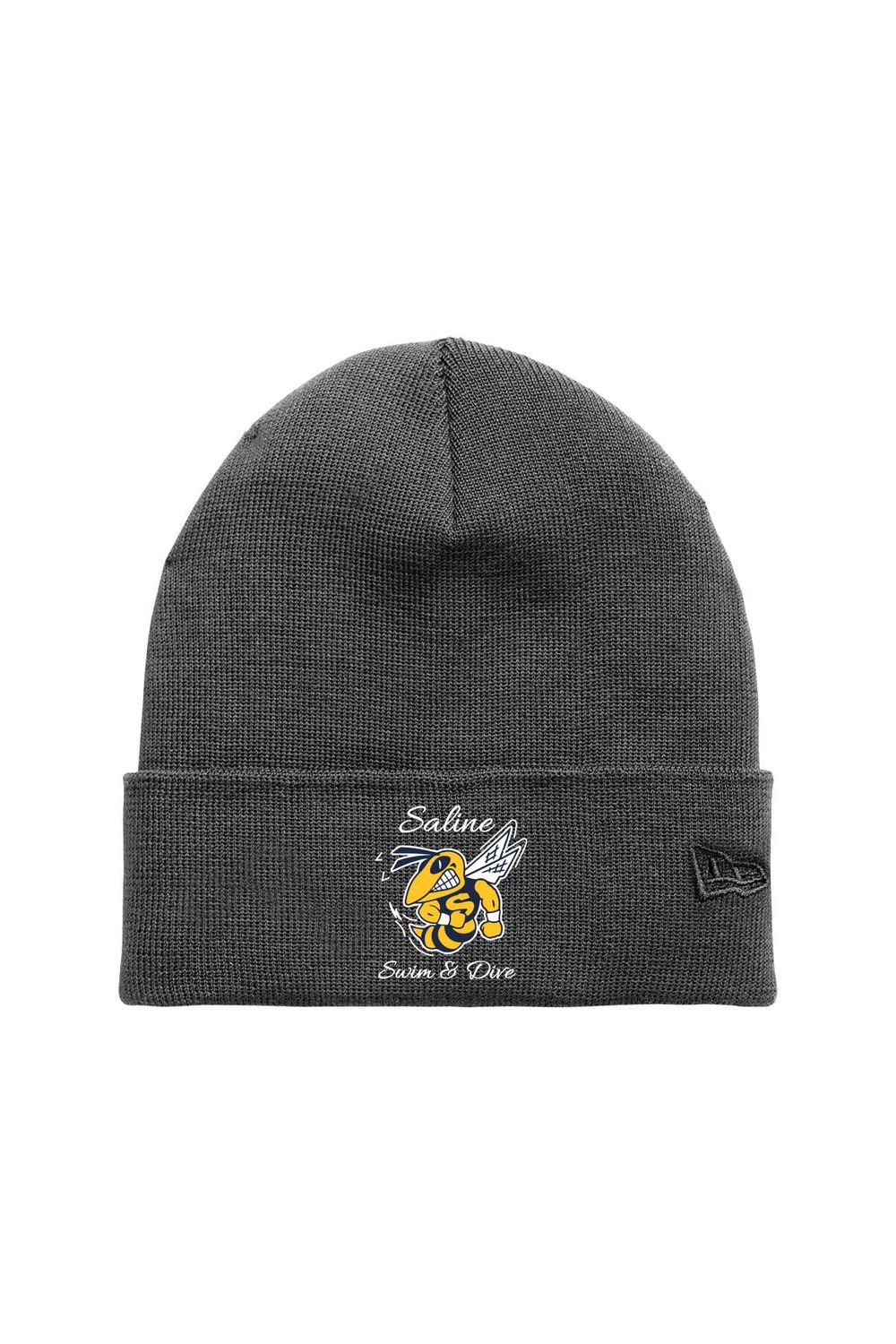 New Era® Recycled Cuff Beanie- Grey SCRIPT LOGO