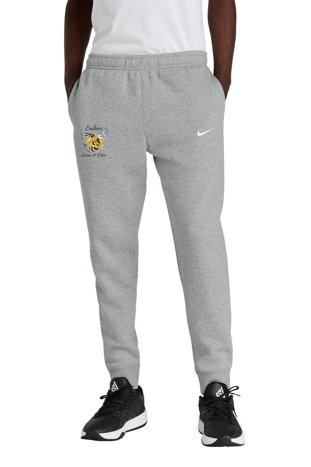 Nike Club Fleece Jogger- Navy, Dark Grey Heather SCRIPT LOGO Nike Club Fleece Jogger- Navy, Dark Grey Heather SCRIPT LOGO