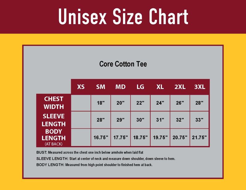 Unisex Core Cotton Tee -Navy, Grey, White