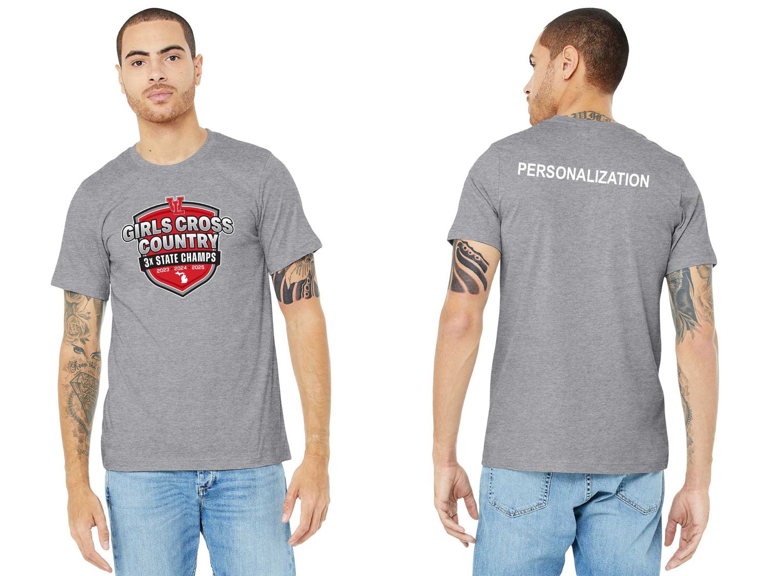 Adult Bella & Canvas Short Sleeve Tee- Black, Heather Grey, White