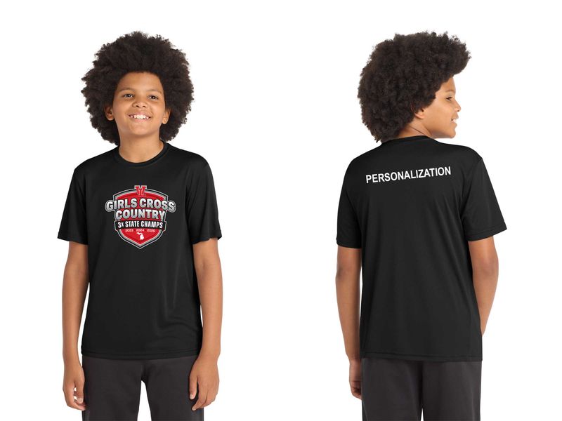 Youth Performance Short Sleeve T - Black, Concrete Heather Grey, White