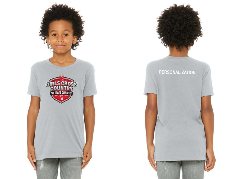 Youth Bella & Canvas Short Sleeve Tee- Black, Heather Grey, White