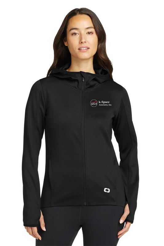 OGIO Ladies Stealth Full-Zip Jacket- Black