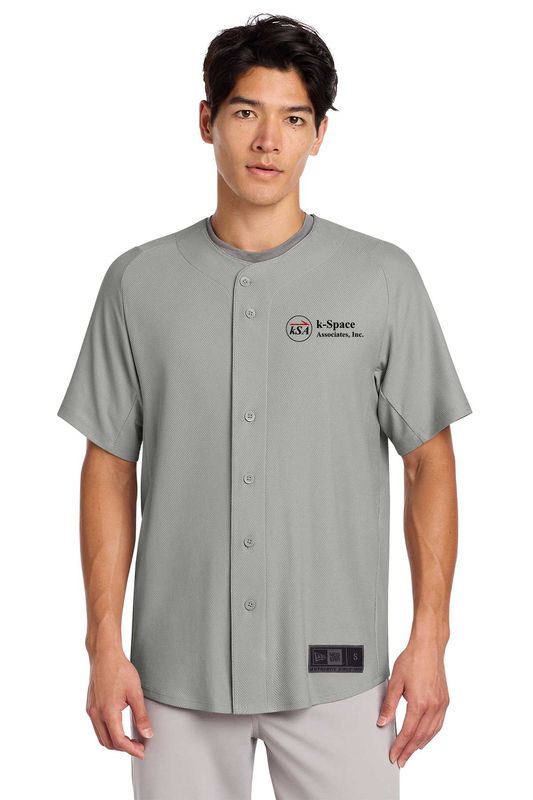 New Era Diamond Era Full-Button Jersey- Black, Grey, White, Scarlet