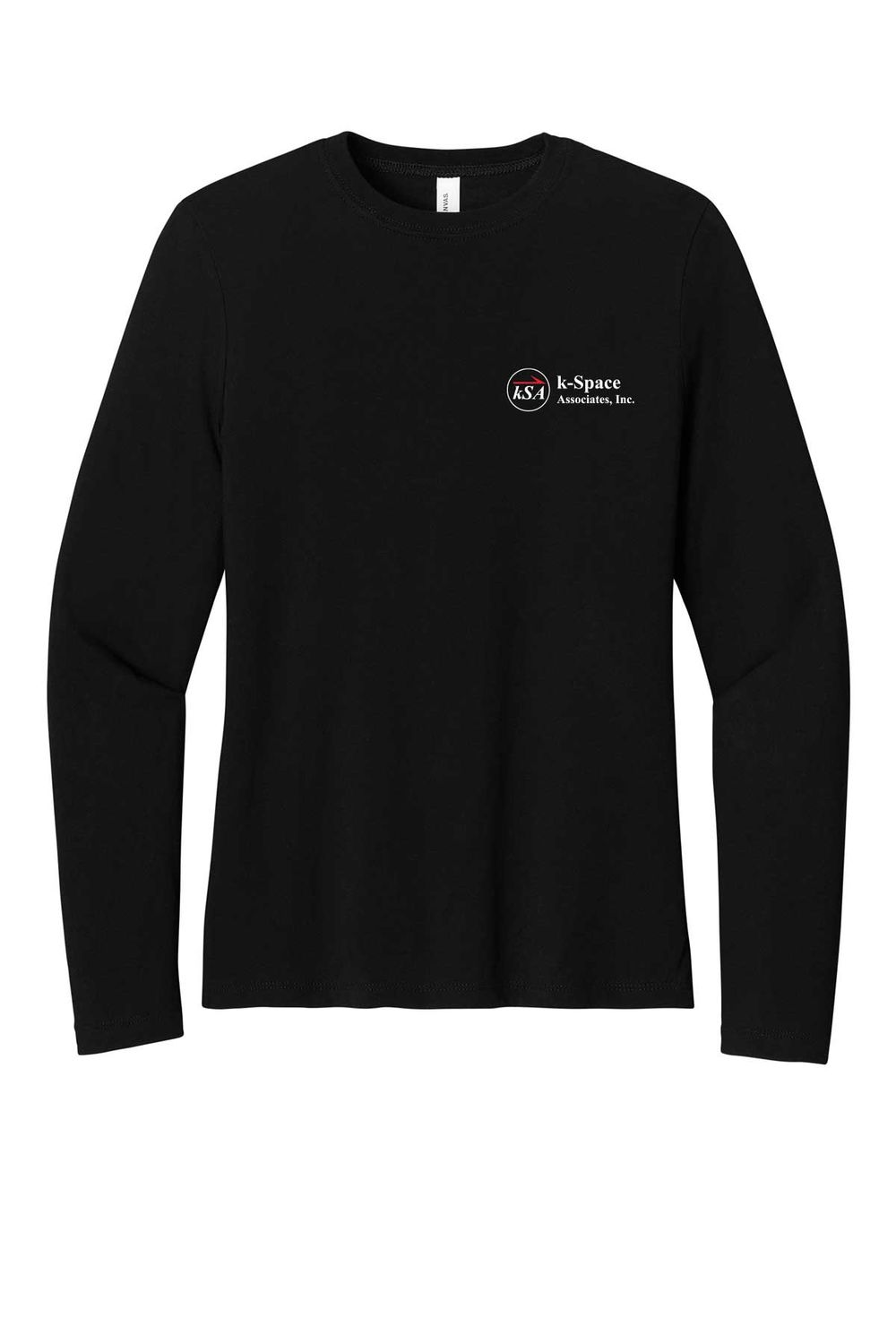 Ladies Bella and Canvas Long Sleeve T-shirt- Black
