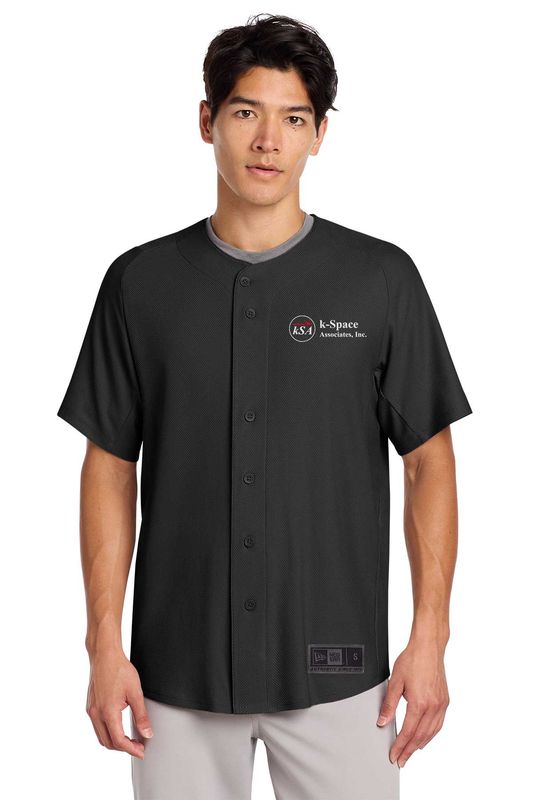 New Era Diamond Era Full-Button Jersey- Black, Grey, White, Scarlet
