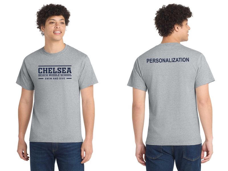 Unisex Core Cotton Tee -Navy, Grey, White