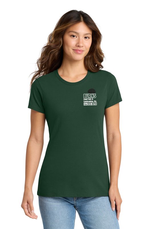 Port & Co Women's Fan Favorite Tee (screen print) - Forest Green