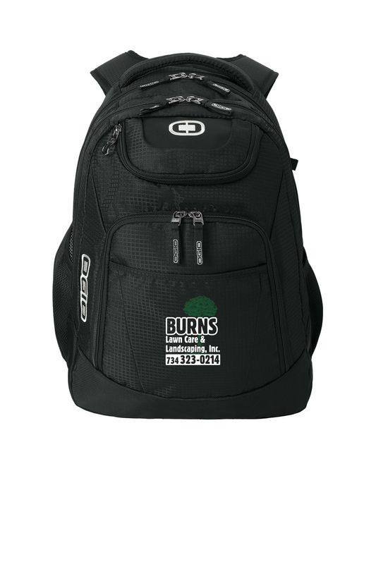 OGIO Excelsior Pack (embroidered)- Black/Silver, Race Day/Silver