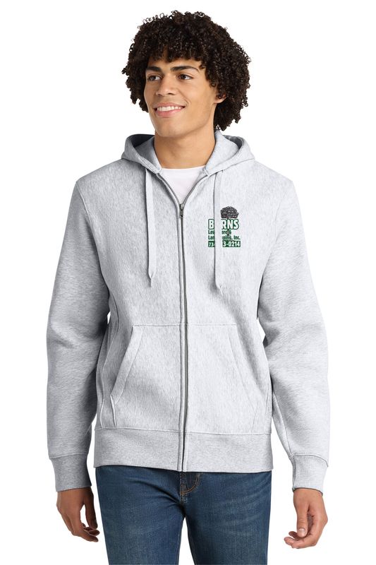 Sport-Tek Super Heavyweight Full-Zip Hooded Sweatshirt (embroidered)- Dark Green, Black, Graphite Heather, Athletic Heather