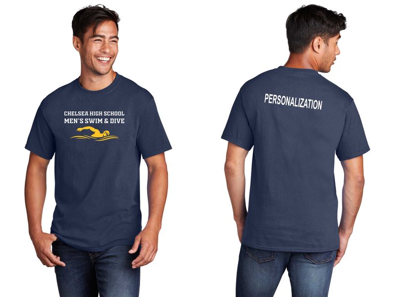 Unisex Core Cotton Tee -Navy, Grey, White