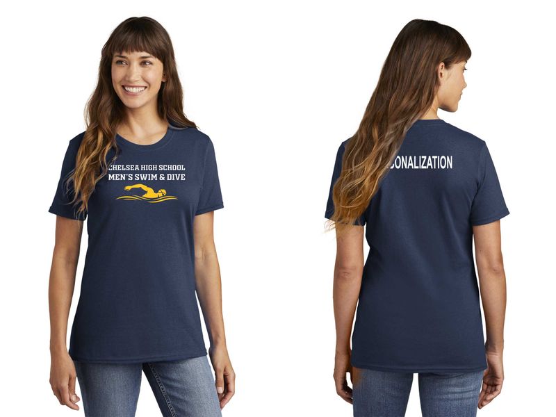 Ladies Core Cotton Tee - Navy, Grey, White