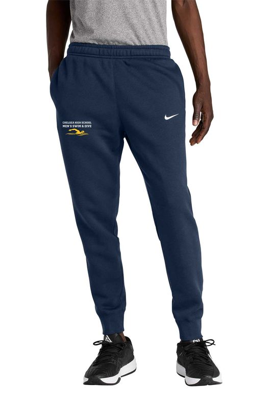 Nike Club Fleece Jogger- Navy, Dark Grey Heather