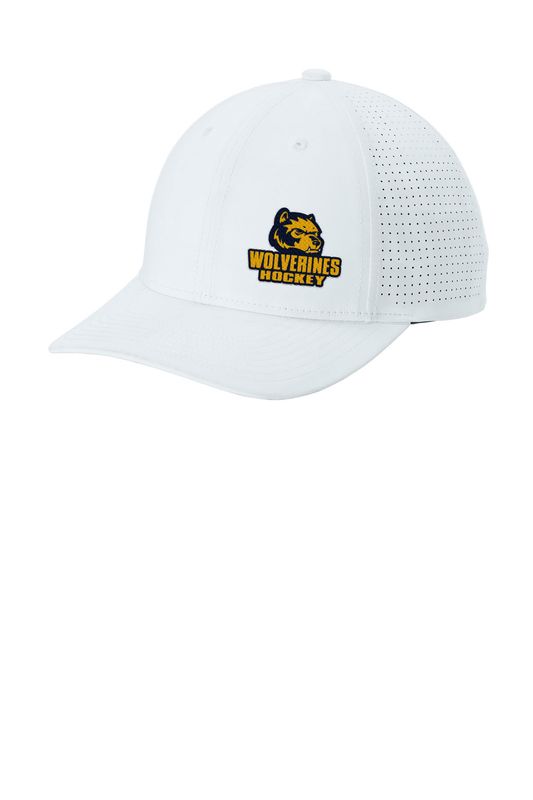 Sport-Tek Pro-Cut Adjustable Cap- Navy, White