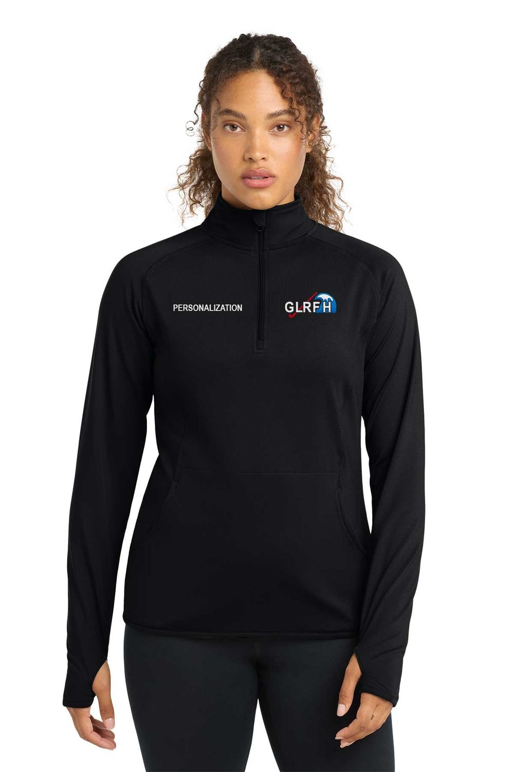 Ladies' Performance Stretch 1/4 Zip- White, Black, Charcoal Grey Heather