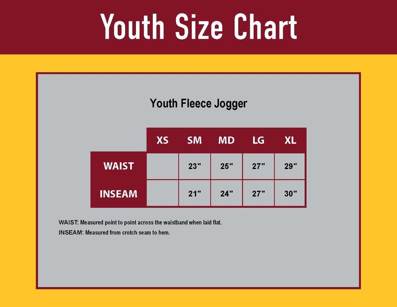 Youth Fleece Jogger - Navy/Heather Grey