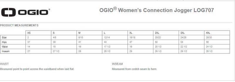 OGIO Ladies Connection Jogger- Black