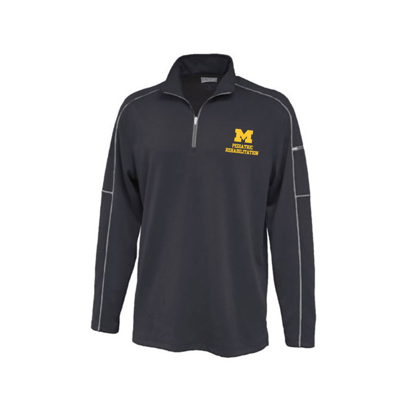 Men's Pennant Mid Weight 1/4 Zip - Black