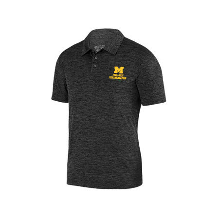 Men's Moisture Wicking Polo - Black Heather