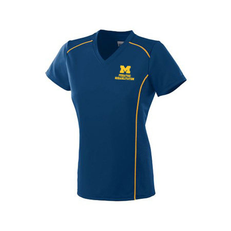 Women's Moisture Wicking Jersey - Navy & Gold Women's Moisture Wicking Jersey - Navy & Gold