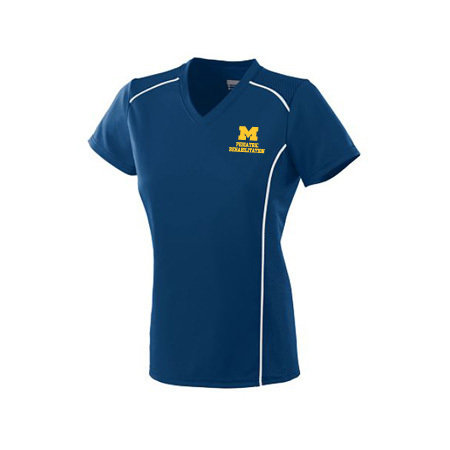 Women's Moisture Wicking Jersey - Navy & White