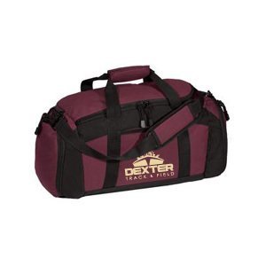 Sport Duffel in Maroon &amp; Black