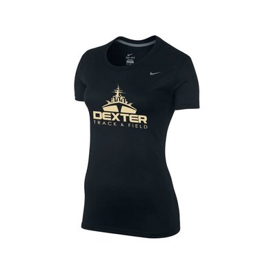 Nike Women's Short Sleeve Performance T-Shirt Black or Maroon