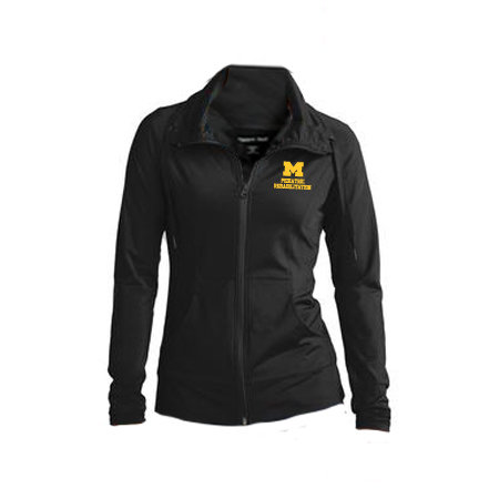 Women's Stretch Full Zip Jacket - Black