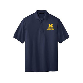 Men's Cotton Blend Polo -  Navy