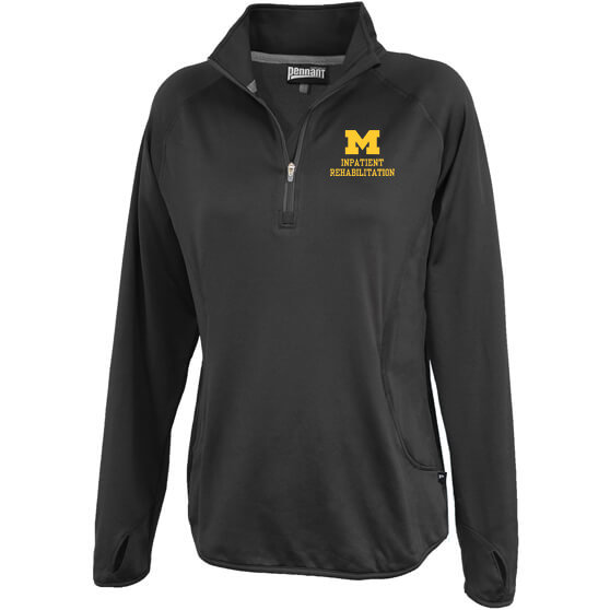 Women's Mid Weight 1/4 Zip - Black