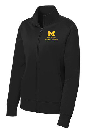 Women's Mid Weight Full Zip Jacket - Black