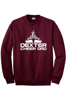 Cheer Dad Long Sleeve Crew Sweatshirt - Maroon