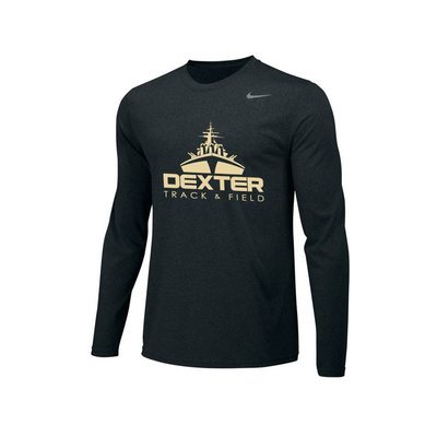 Nike Long Sleeve Performance T-Shirt - Black or Maroon