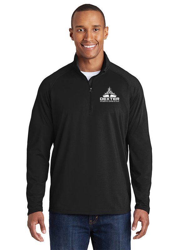 Sport Tek 1/4 Zip - Black, Maroon