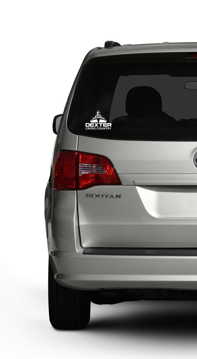 Car/Laptop Decal Maroon/White