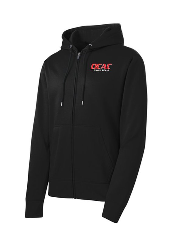 Sport Tek Full Zip Performance Hood -  Black