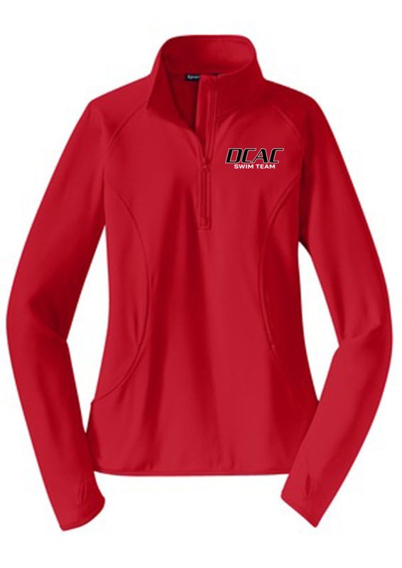 Sport Tek Women's  1/4 Zip - Red